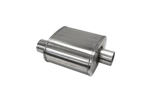Corsa Pro Series Custom Sport Muffler 304SS 2.5in Offset In / 2.5in Center Out 10in Length