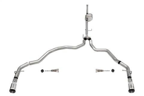 Corsa 2021-2025 Ford F-150 SuperCrew/6.5in Bed 5.0L V8 Xtreme Cat-Back Dual Rear Exit-Polished