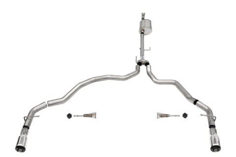 Corsa 2021-2025 Ford F-150 SuperCab/6.5in Bed 5.0L V8 Sport Cat-Back Dual Rear Exit-Polished