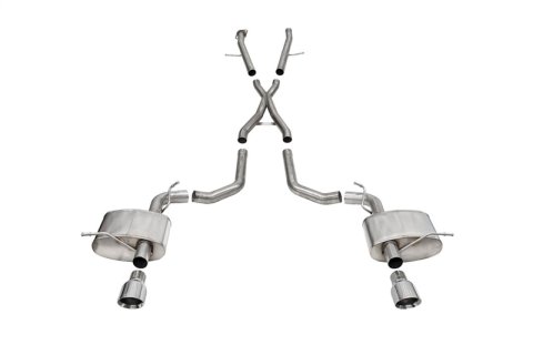 Corsa 2021-2025 Dodge Durango SRT Hellcat Cat-Back 2.75in Dual Rear Exit Xtreme 4.5in Polished Tips