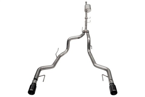 Corsa 2021-2025 Ford F-150 SuperCrew/5.5ft Bed 3.5L V6 Sport Cat-Back Dual Rear Exit-Black PVD