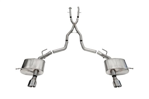 Corsa 2011-2025 Dodge Durango Xtreme 2.5in Cat-Back Dual Rear Exit w/ Single 4.5in Polished Tips