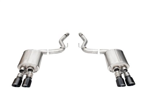 Corsa 2024+ Ford Mustang V8 5.0L 3in Axle-Back Exhaust System w/ Twin 4in Black Pro-Series Tips
