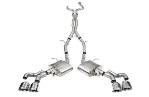 Corsa 22-25 Cadillac CT5 V Blackwing 3in. Cat-Back w/ Active Exhaust - Dbl X-Pipe - Twin 4.5in. Tips