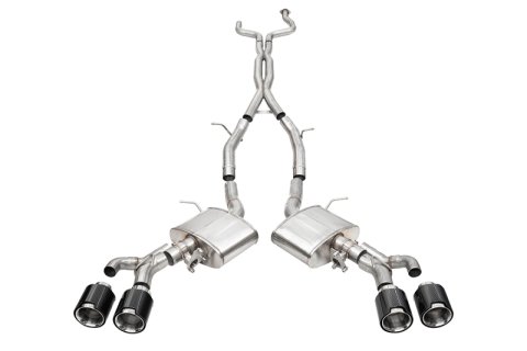 Corsa 22-25 Cadillac CT4 V Blackwing 3in Dual Mode Active Cat-Back 4.5in CF Polished Dual Rear Tip