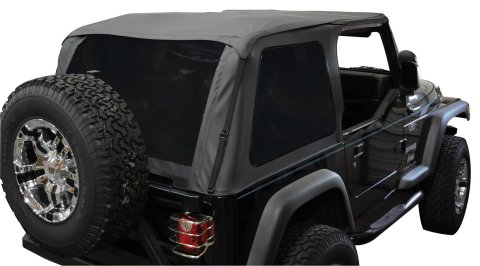 Rampage 1997-2006 Jeep Wrangler(TJ) Excludes LJ Unlimited Frameless Soft Top Kit - Black Diamond
