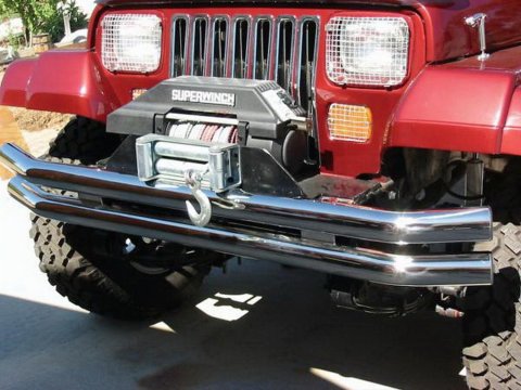 Rampage 1976-1983 Jeep CJ5 Double Tube Bumper - Stainless