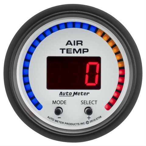 Autometer Phantom 2-1/16in 0-300 Degree F Digital Dual Air Temp Gauge