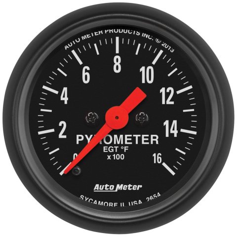 Autometer 99-06 Ford Powerstroke/SD Black Triple Pillar Z-Series Gauge Kit