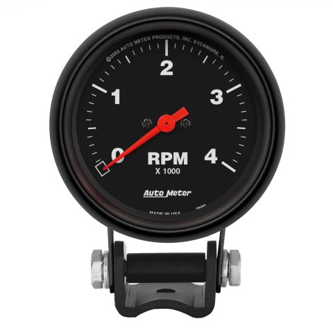 Autometer Z-Series 2-5/8in 4K RPM Pedestal Tachometer Gauge