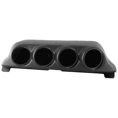 Autometer 99-04 Ford Super Duty / 03-07 Dodge Ram Black Quad Overhead Console Pod
