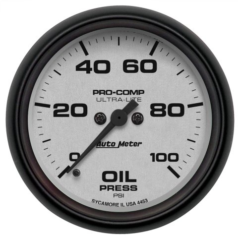 Autometer Ultra-Lite 66.7mm Full Sweep Electronic 0-100 PSI Oil Pressure Gauge