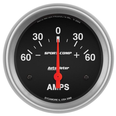 Autometer 2-5/8in Electric 60-0-60 Amps Ammeter
