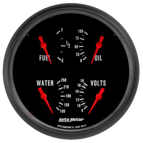 Autometer Z-Series Quad 5in. - 240 OhmE-33 OhmF