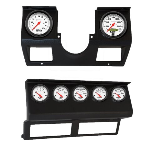Autometer Phantom Direct Fit Dash Kit 87-96 Jeep Wrangler YJ (Tach/MPH/FL/OilP/WTMP/VLT/TRNS)