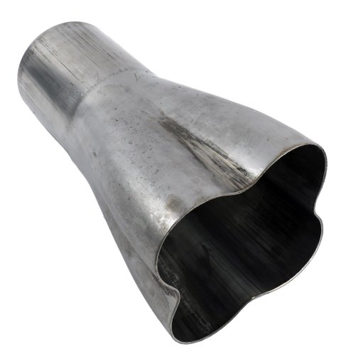 Stainless Works 4 way collector-1 7/8in inlet 3in od outlet