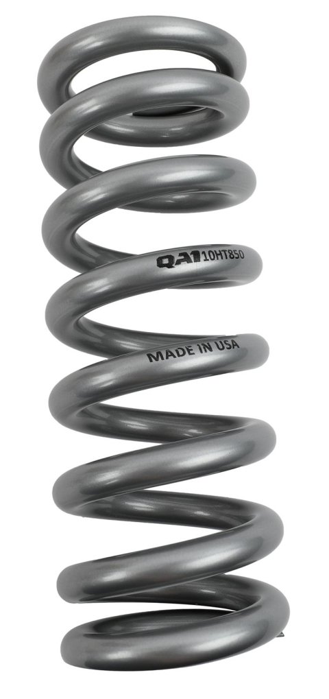 QA1 2-1/2in ID High Travel Spring - 10in Length x 850lbs/in - Silver Powder Coated
