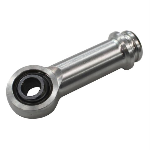 QA1 2in Extended Length Eyelet w/Bearing - 9/16-18 Thread - Chrome Plated