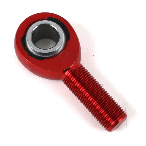 QA1 A Series Endura Rod End - Male/Right Hand - .625in Bore x 5/8-18 - Red Aluminum