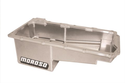 Moroso GM LS/12-15 COPO Camaro (w/Rear Sump) Drag Race Baffled Wet Sump 7qt 7.5in Aluminum Oil Pan