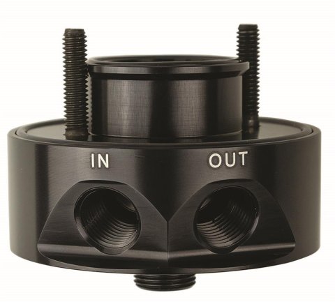 Moroso Chevrolet Small Block Oil Filter Adapter - Sandwich - Oil Cooler