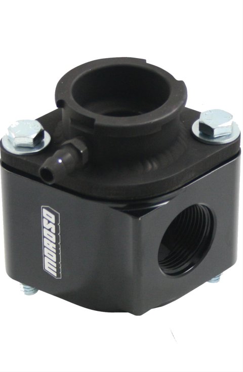 Moroso Filler Neck Manifold Housing -16An Female Port & Neck - Aluminum