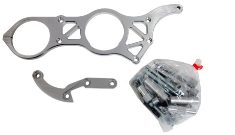 Moroso Chevrolet Big Block Alternator & Vacuum Pump Mount - Meziere Water Pump - 130mm Alternator