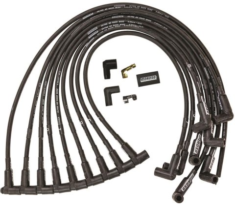 Moroso Chevrolet Big Block Ignition Wire Set - Ultra 40 - Unsleeved - HEI - 135 Degree - Black