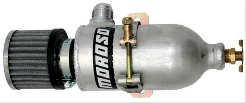 Moroso Breather Tank/Catch Can -12An Male Fitting - Aluminum