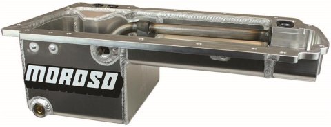 Moroso GM LV1 Rear Sump 6 in Deep Road Race Baffle Oil Pan