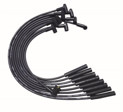 Moroso SB Chrysler Mopar 273/318/340/360 Str Plug HEI Ultra Spark Plug Wire Set - Black