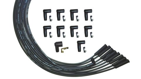 Moroso Universal V8 Str Plug HEI Unsleeved Ultra Spark Plug Wire Set - Black