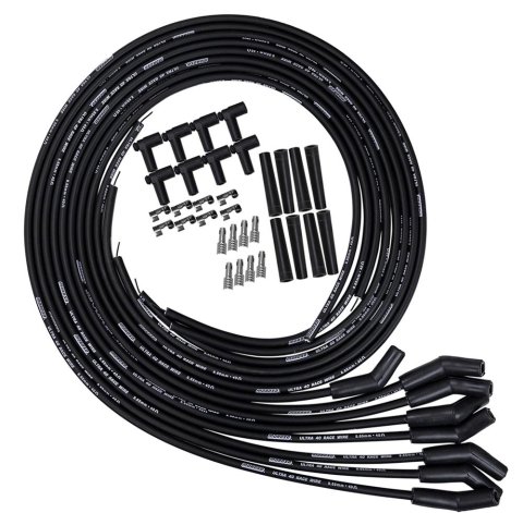 Moroso Universal 135 Degree Plug Boot Black Ultra 40 Wire Set Kit