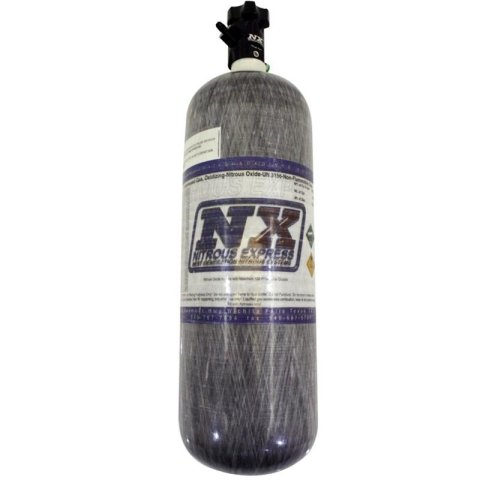 Nitrous Express Composite Bottle w/Lightning 500 Valve (6.79 Dia x 23.25 Tall)