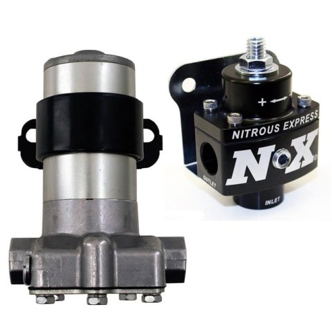 Nitrous Express Black Style Fuel Pump and Non Bypass Regulator Combo