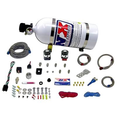 Nitrous Express Shark SHO 400 HP Single Nozzle Nitrous Kit w/15lb Bottle