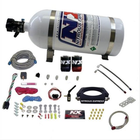 Nitrous Express 2014+ GM 6.2L Truck Nitrous Plate Kit (35-300HP) w/10lb Bottle