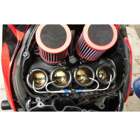 Nitrous Express Motorcycle 4 Cyl Dry Nitrous Kit w/2.5lb Bottle