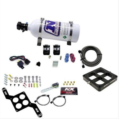 Nitrous Express Dominator Single Entry Crossbar Pro-Power Nitrous Kit (100-500HP) w/5lb Bottle