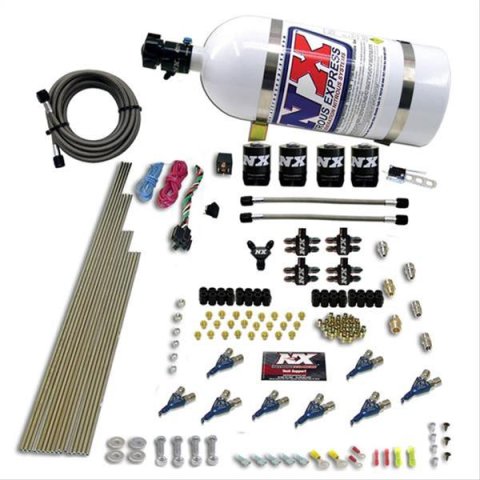 Nitrous Express 8 Cyl Alcohol Nitrous Kit (250-550HP) w/10lb Bottle
