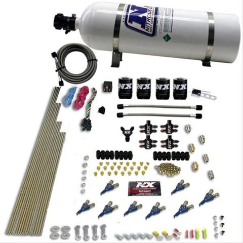Nitrous Express 8 Cyl Alcohol Nitrous Kit (250-550HP) w/15lb Bottle