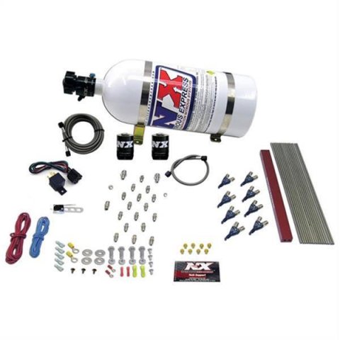 Nitrous Express GM LT1/LS1 Pro Piranha Nozzle Gas Nitrous Kit w/10lb Bottle