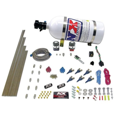 Nitrous Express 6 Cyl Tubing Kit (3 - 14in / 3 - 16in / 3 - 20in / 3 - 24in Tubing Incl B-Nuts)