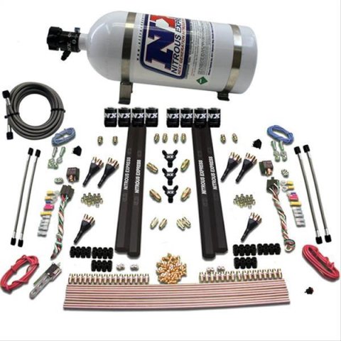 Nitrous Express 6 Cyl SX2 Dual Stage Nozzle Nitrous Kit w/10lb Bottle