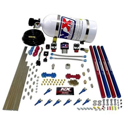 Nitrous Express Pro-Shk/Gas Nitrous Kit (200-600HP) w/Rails and 15lb Bottle