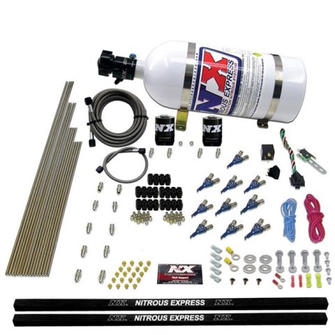 Nitrous Express 8 Cyl EFI SSV Nozzle Nitrous Kit w/10lb Bottle