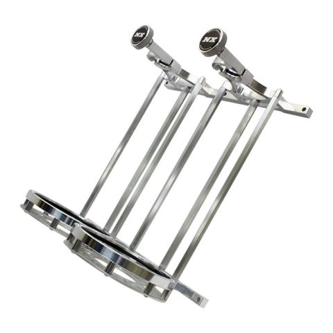 Nitrous Express Stand up Dual Billet Bottle Bracket for 10lb Bottle (Flat Mount)