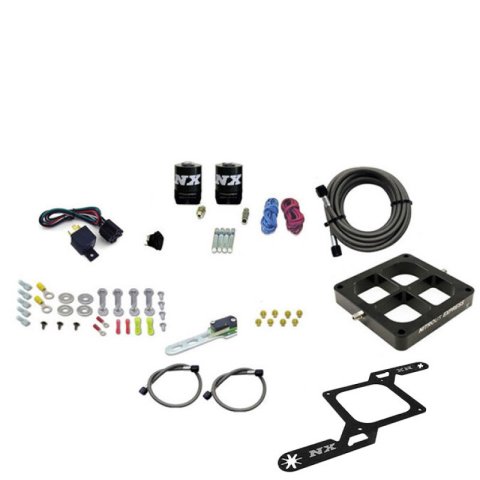 Nitrous Express Dry Dual Stage Billet Crossbar Plate System 100-1000hp (4500 Flange) w/o Bottle