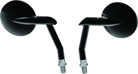 Burly Brand Hot Rod Mirror Set - Black