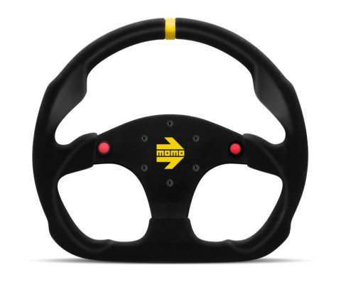 Momo MOD69 Steering Wheel 350 mm - Black Suede/Black Spokes